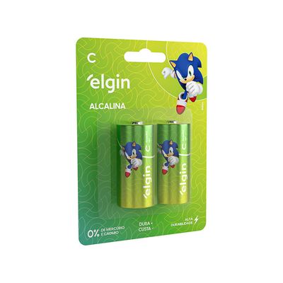 Pilha Alcalina C - Blister com 2 Unidades