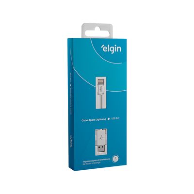 Cabo USB 2.0 Lightning Branco - 1M 480Mbps Compatível com Aparelhos Apple