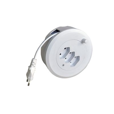 Extensão Carretel 3 Tomadas - 5M 10A 2P e T Bivolt