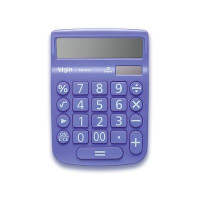 Calculadora MV4130 - 12 Dígitos Função Correção Rosa