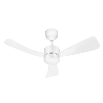 Ventilador de Teto Silence Air – Motor 30W 3 Pás 6 Velocidades Led 18W Branco