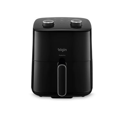 Fritadeira Air Fryer Pratica Fry 3,7 Litros 1.400W Preta Cuba Quadrada e Grelha Removível
